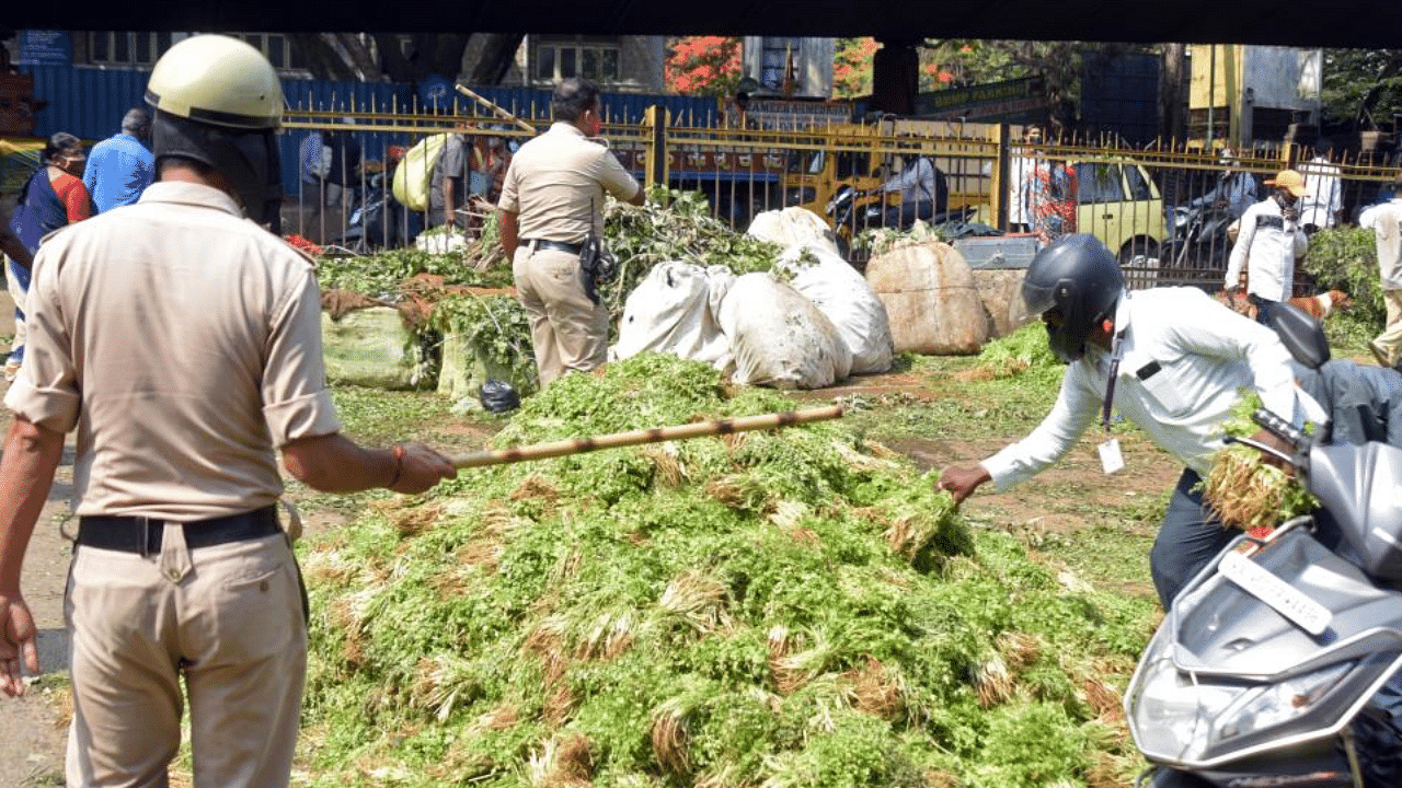 Displeased traders said the system is not helping them nor the farmers.  Credit: DH File Photo