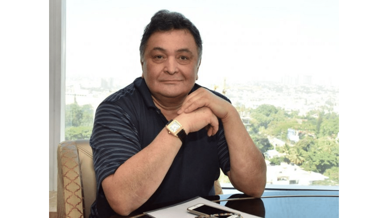 The late Rishi Kapoor. Credit: DH Photo