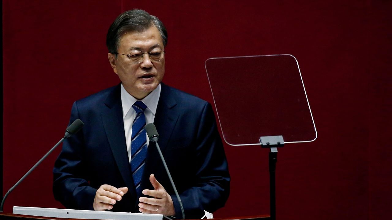 South Korea Preisdent Moon Jae-in. Credit: Reuters File Photo
