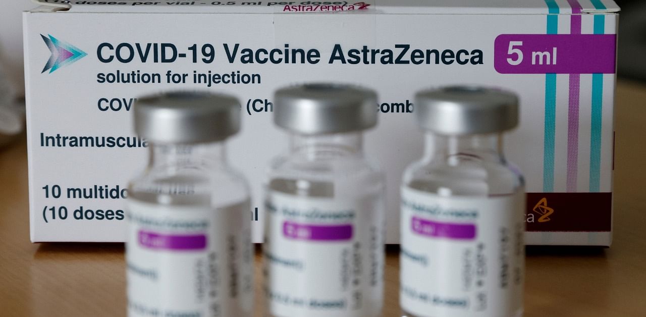 Vials of AstraZeneca Covid-19 vaccine. Credit: Reuters Photo