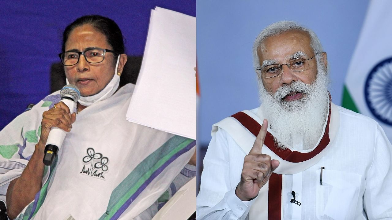 West Bengal CM Mamata Banerjee (L) and Prime Minister Narendra Modi. Credit: PTI File Photos