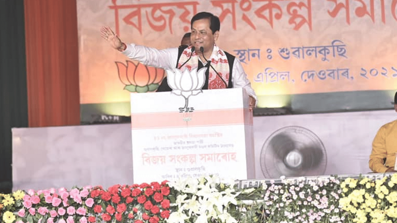 Assam Chief Minister Sarbananda Sonowal. Credit: Facebook/SarbanandaSonowal/