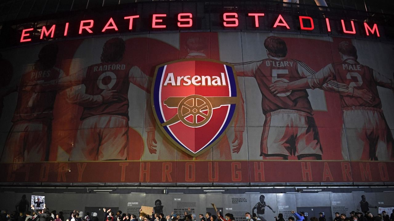English Premier League club Arsenal's Emirates stadium in London. Credit: AFP Photo