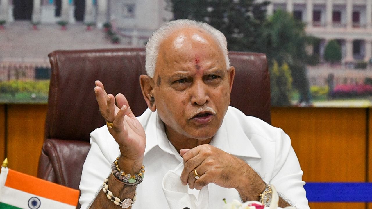 Karnataka CM B S Yediyurappa. Credit: DH Photo