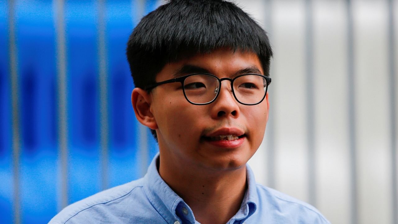 Jailed Hong Kong dissident Joshua Wong. Credit: Reuters File Photo