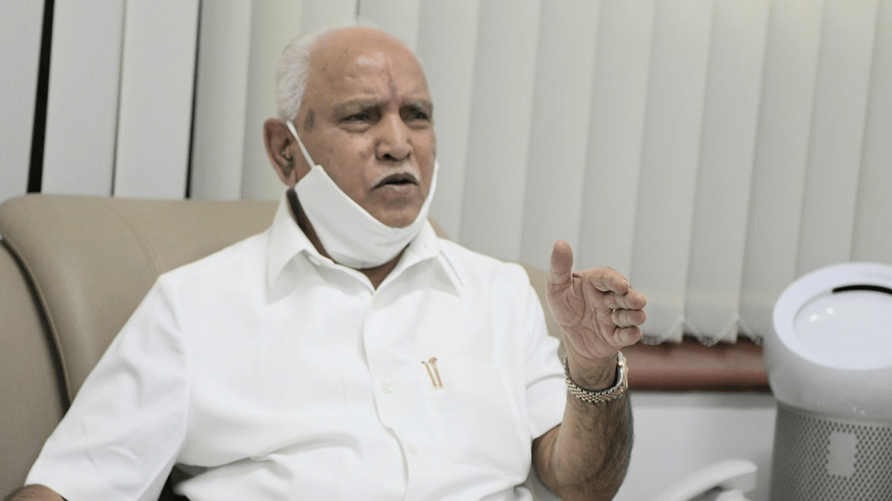 Chief Minister B S Yediyurappa. Credit: DH Photo