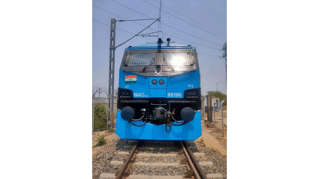 These locomotive are proving to be a game-changer for further movement of coal trains for the Dedicated Freight Corridor. Credit: PIB