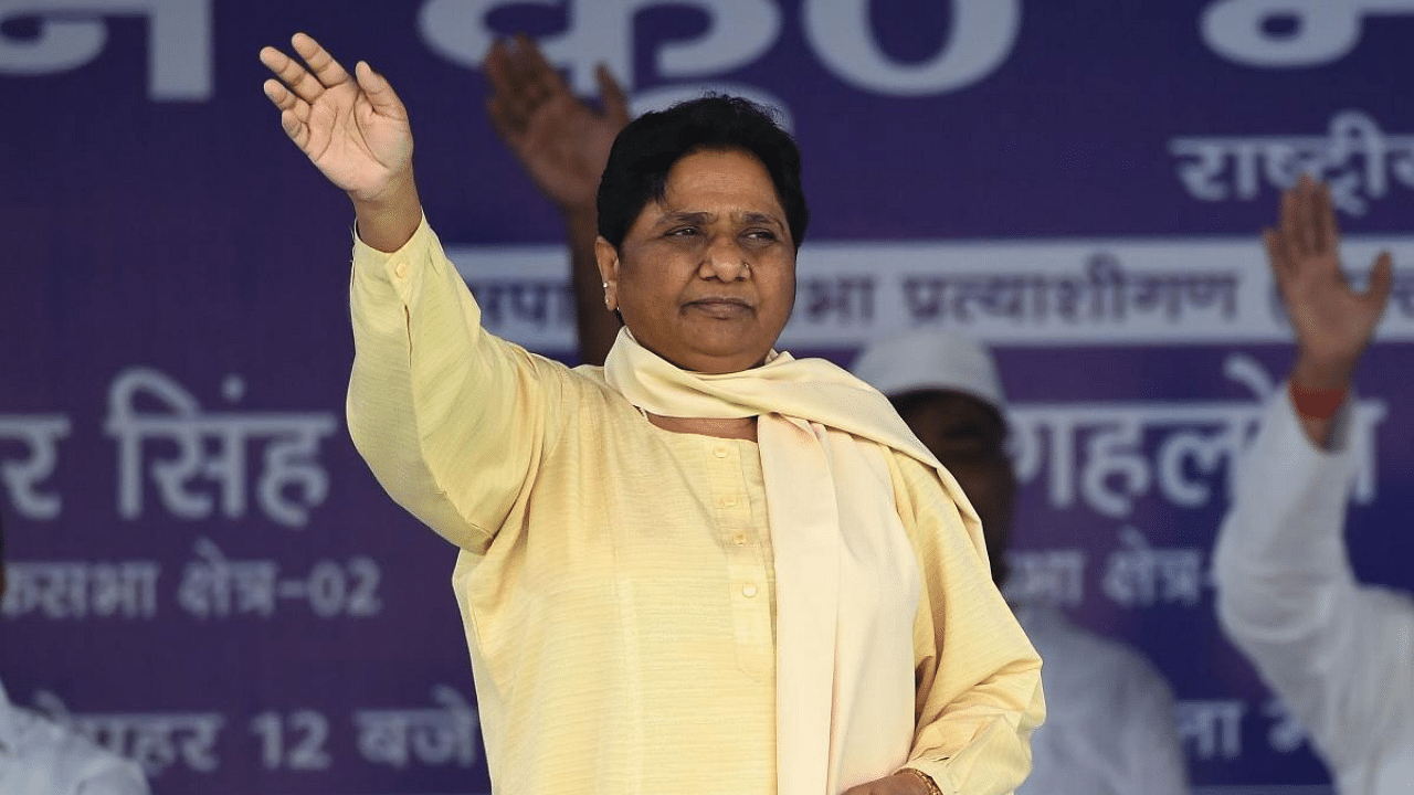 Bahujan Samaj Party (BSP) president Mayawati. Credit: AFP File Photo.