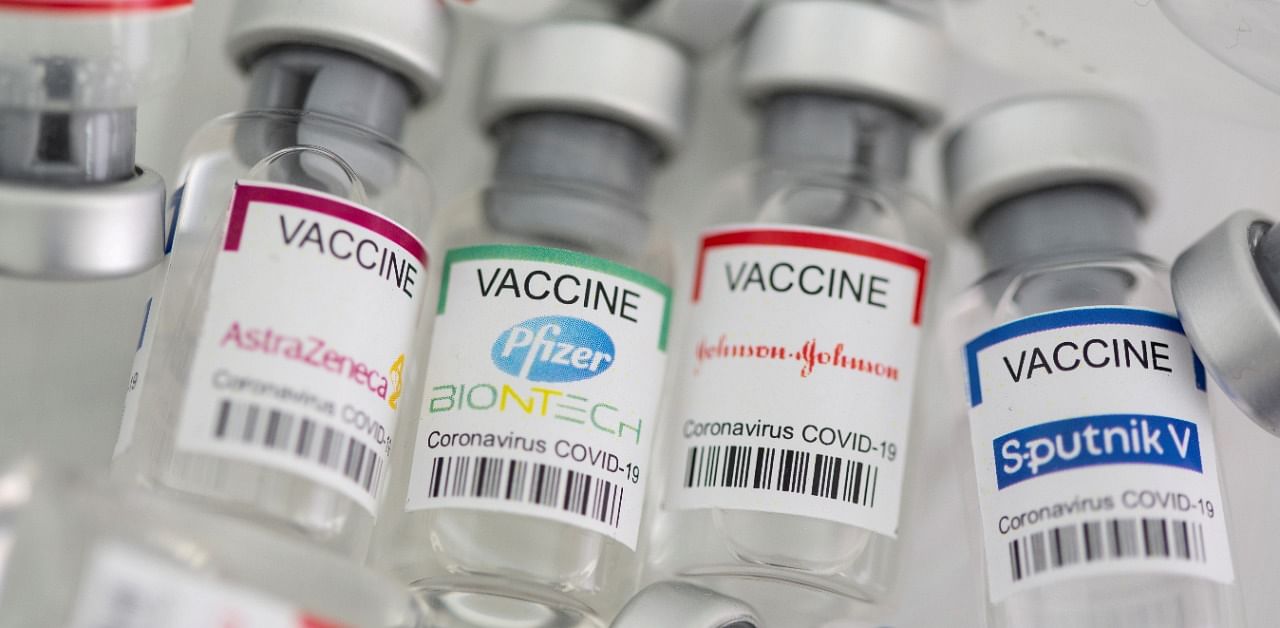 Vials of different Covid-19 vaccines. Credit: Reuters Photo