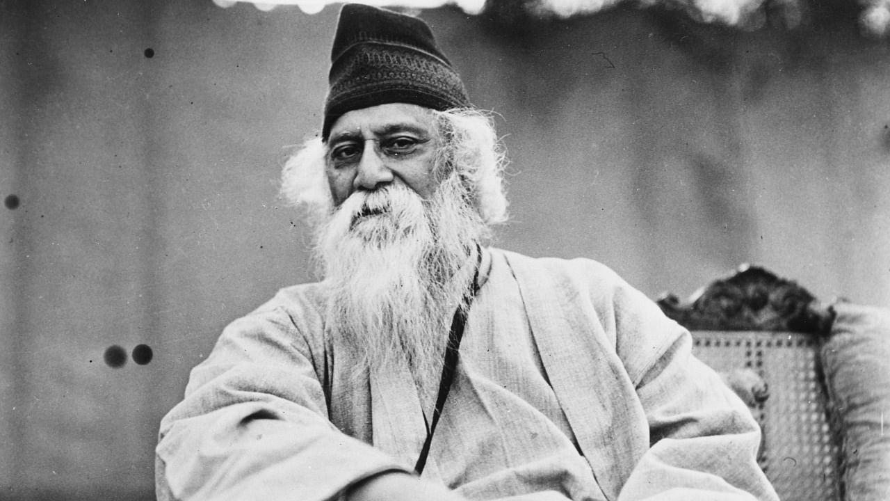 Portrait of Indian author and poet Rabindranath Tagore, circa 1935. Credit: Photo by Fox Photos/Hulton Archive/Getty Images