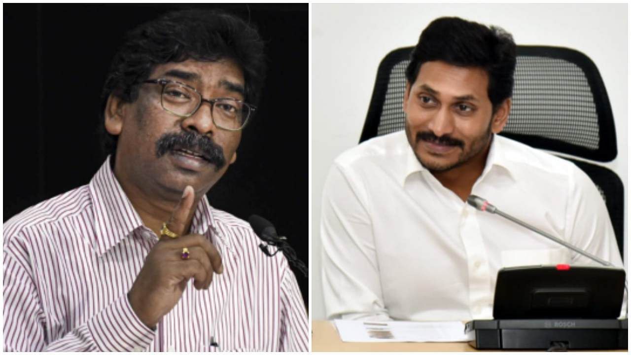 Jharkhand Chief Minister Hemant Soren and Andhra Pradesh Chief Minister Jaganmohan Reddy. Credit: PTI and DH Photo