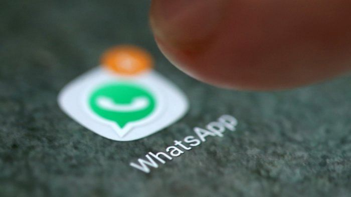 WhatsApp logo on a smartphone. Credit: Reuters Photo