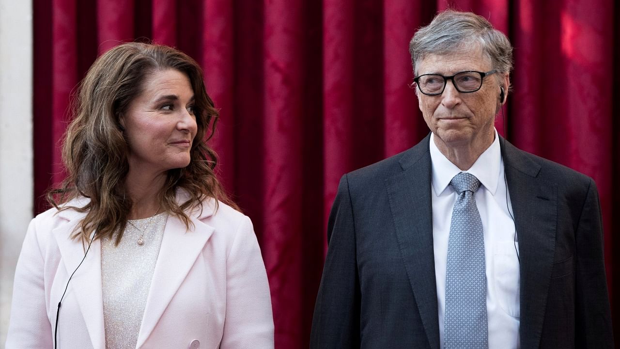 Bill Gates and Melinda French Gates were stuck at home. Credit: Reuters File Photo