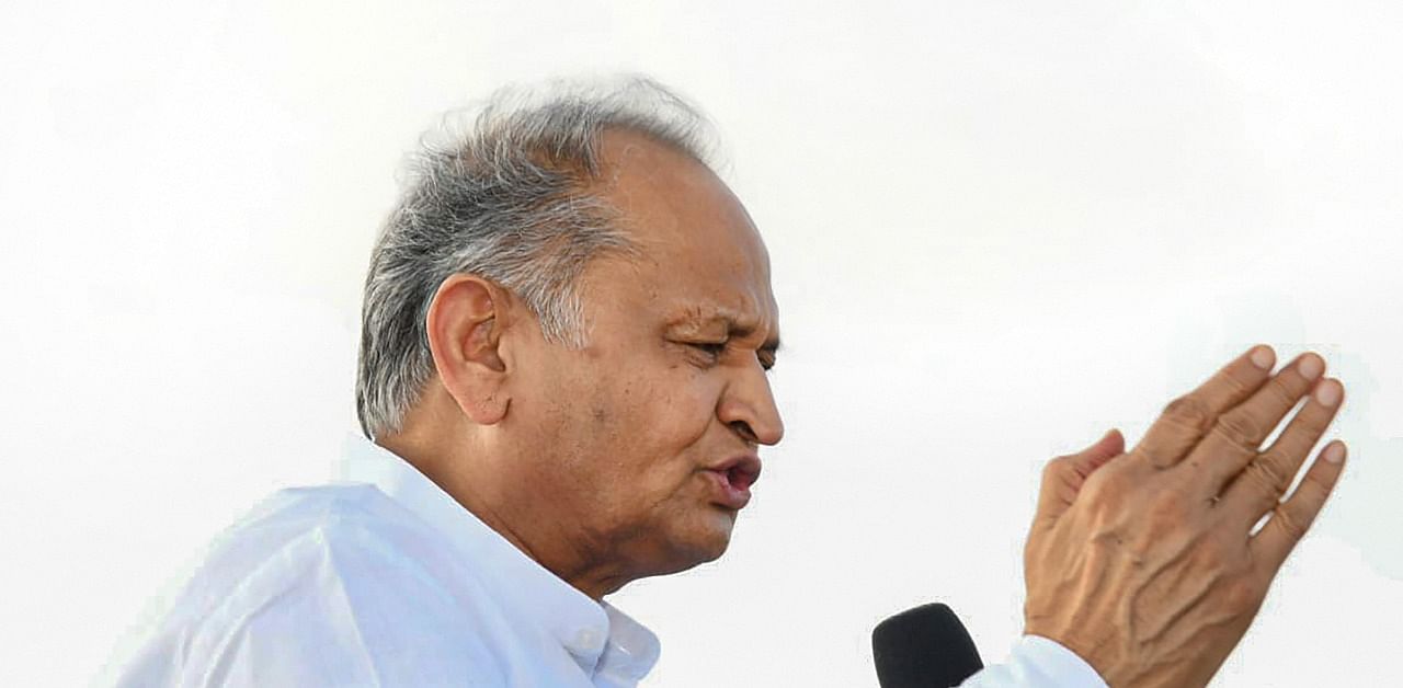 Gehlot urged the Centre to take notice of Rajasthan's Covid-19 situaton. Credit: PTI Photo