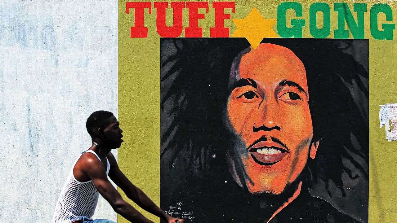 Mural of late musician Bob Marley in Kingston, Jamaica. Credit: AFP File Photo