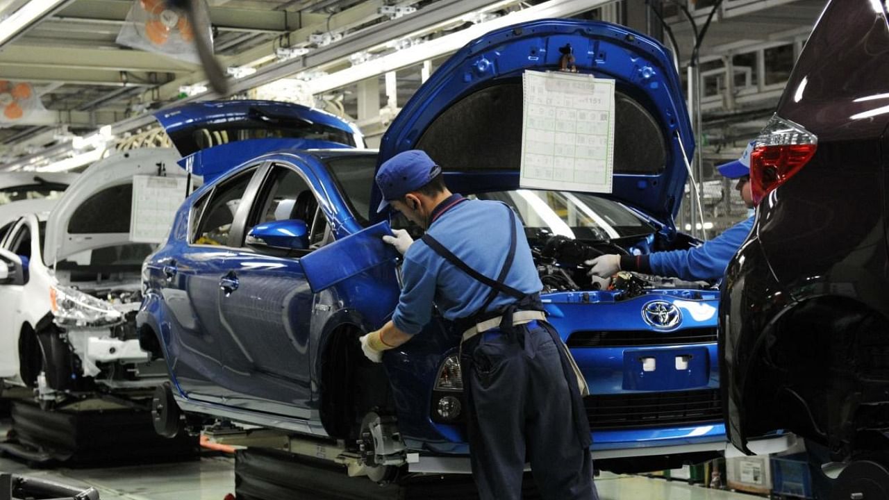 The global microchip shortage dragging on the auto industry has put barely a dent in production at Toyota, the world's biggest automaker. Credit: AFP Photo