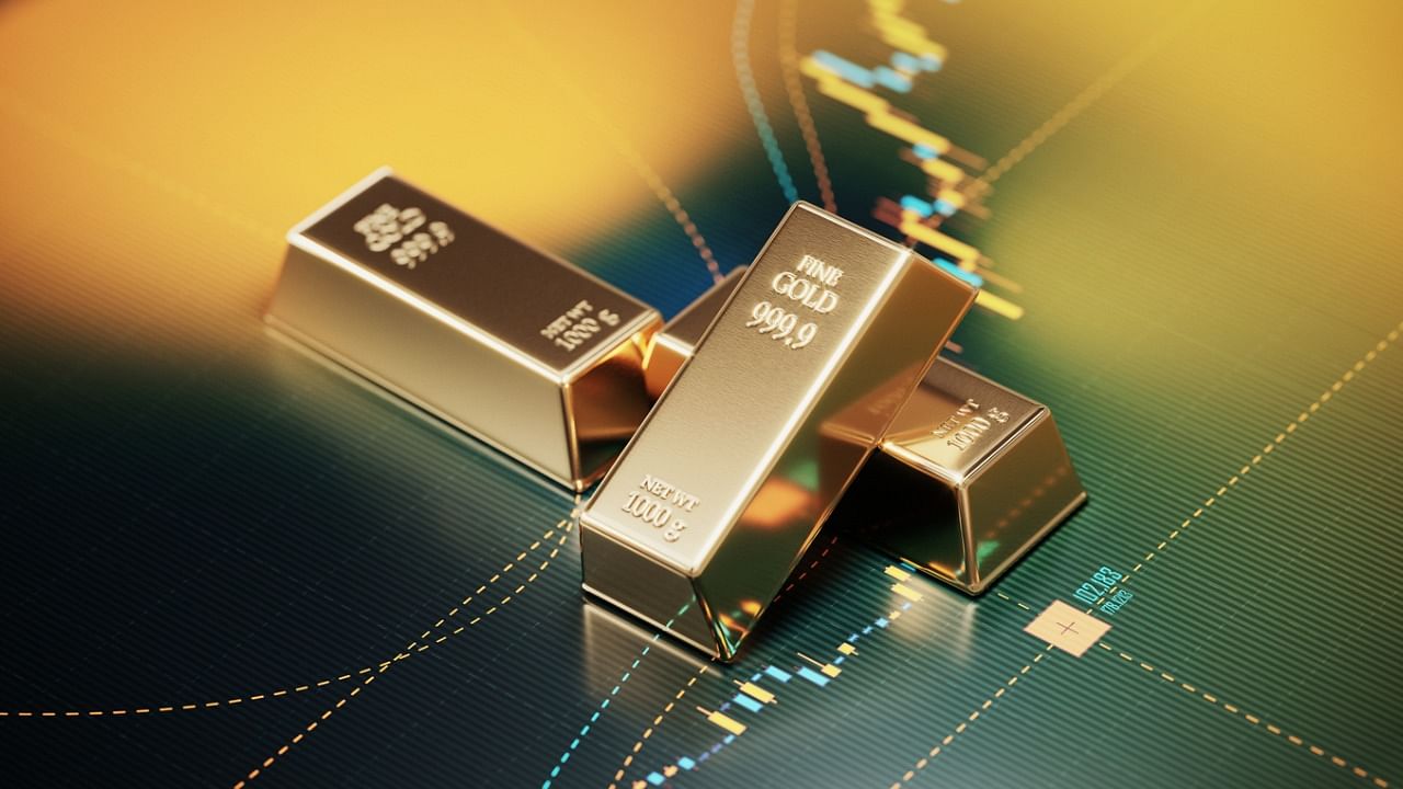 Spot gold was down 0.6 per cent at $1,826.89 per ounce by 8:43 am. US gold futures eased 0.5 per cent to $1,826.20. Representative Image. Credit: iStock Photo