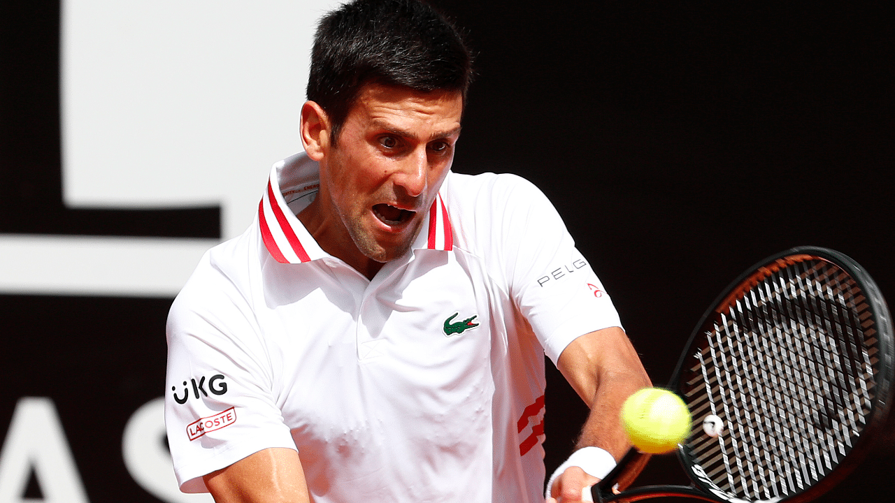 Serbia's Novak Djokovic in action during his third round match against Spain's Alejandro Davidovich Fokina. Credit: Reuters Photo
