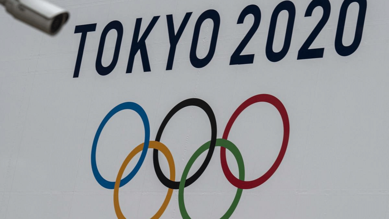 Tokyo 2020 Olympics Games banner displayed on the wall of the Metropolitan Government building in Tokyo. Credit: AFP Photo