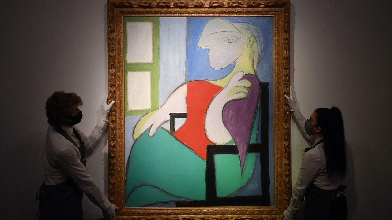 Pablo Picasso's Woman sitting by a window (Marie-Therese). Credit: AFP File Photo