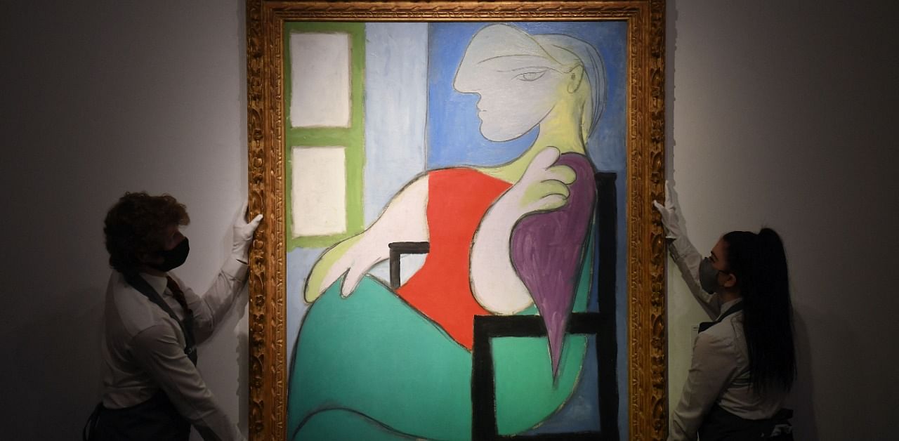 'Femme assise près d'une fenêtre (Marie-Thérèse)' by Pablo Picasso. Credit: AFP Photo