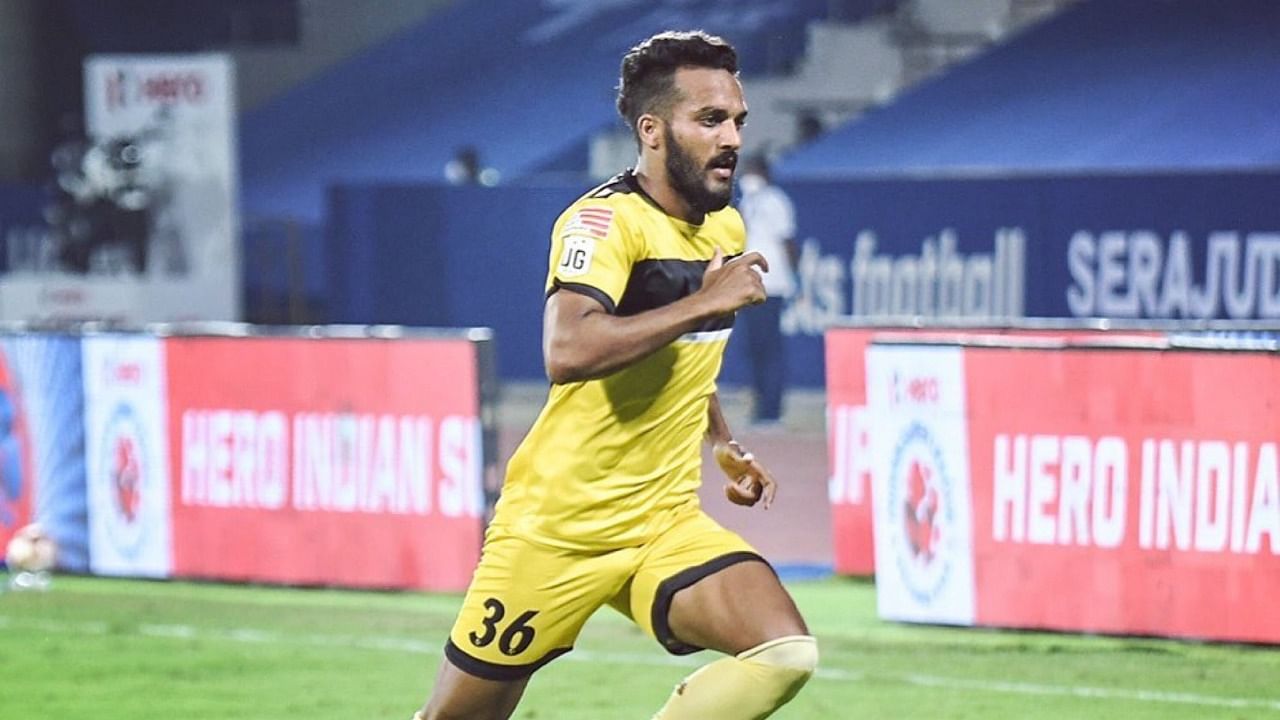 Hyderabad FC and Odisha FC have agreed to the transfer of defender Sahil Panwar, for an undisclosed fee, Hyderabad FC said on Friday. Credit: Twitter Photo/@Sahilpanwar36