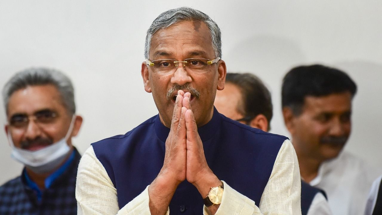 Former Uttarakhand chief minister Trivendra Singh Rawat. Credit: PTI File Photo