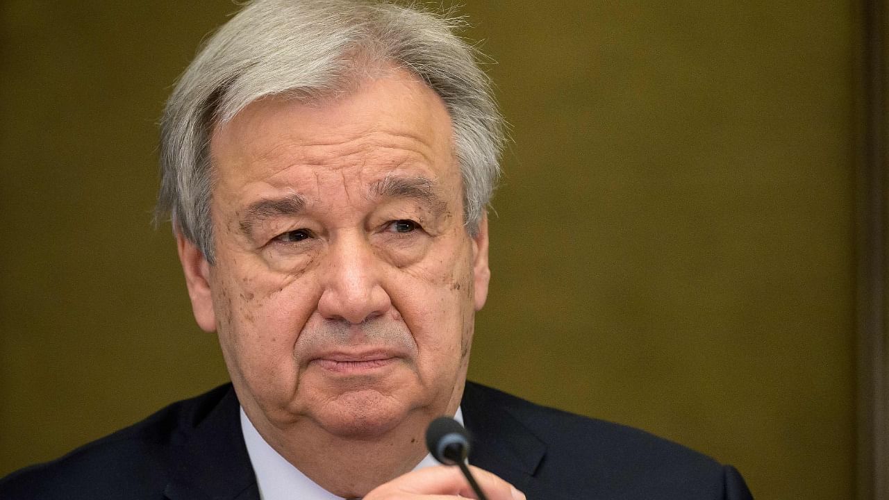 UN Secretary General Antonio Guterres. Credit: AFP File Photo