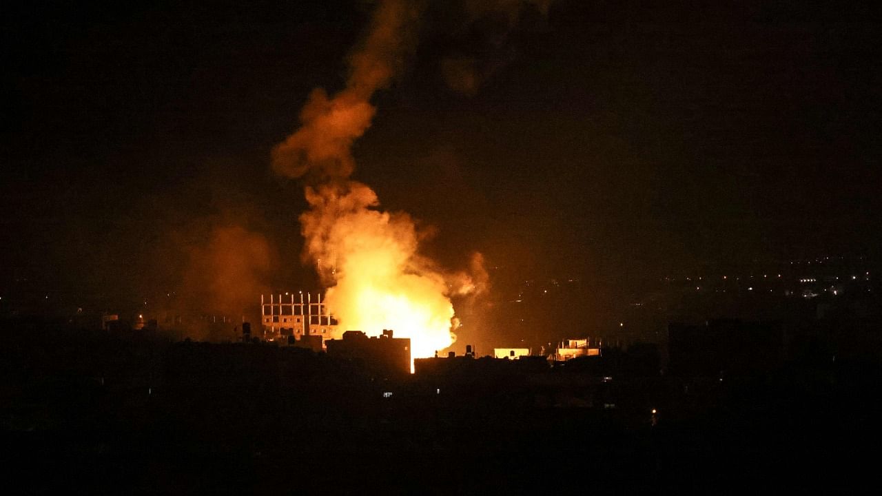 Israeli forces pummeled the densely populated Gaza Strip on Saturday. Credit: AFP Photo