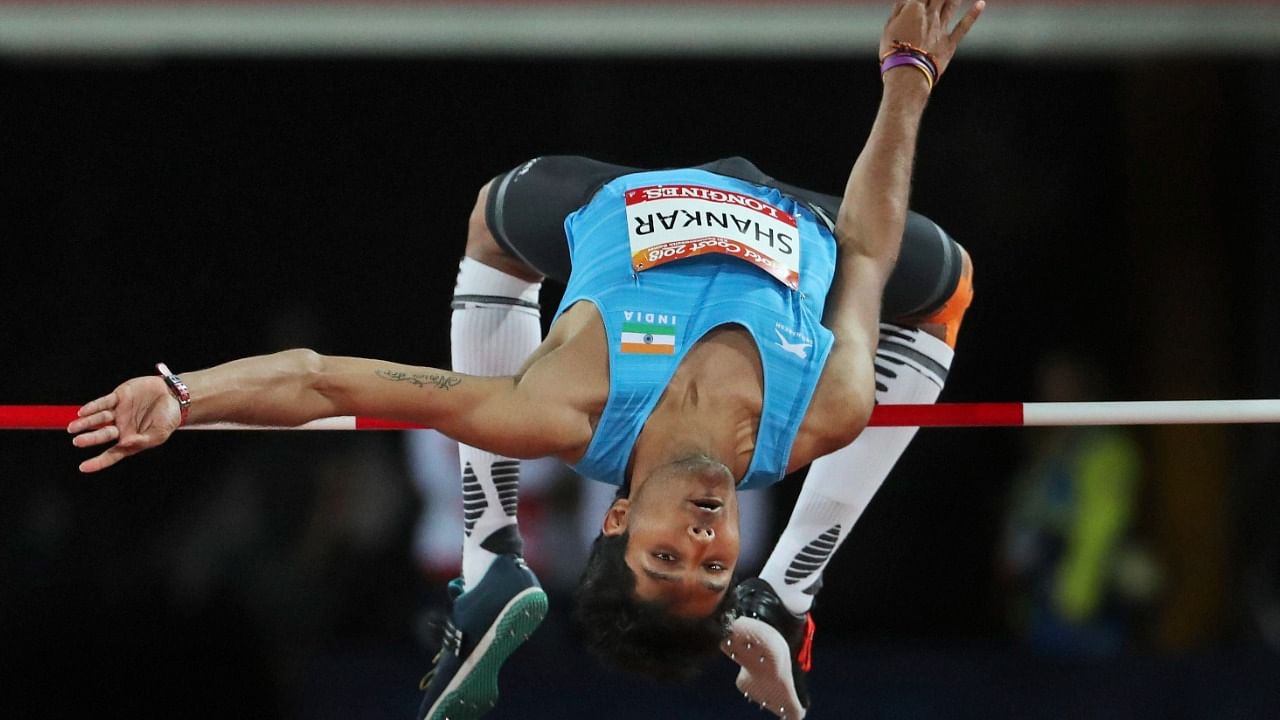 This was Tejaswin's second successive gold at the event. Credit: AP File Photo