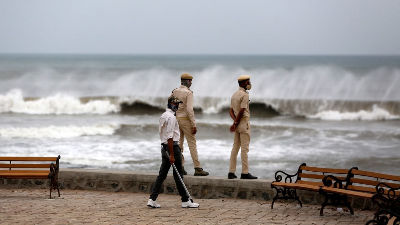 As per weather department the Cyclone Tauktae - which intensified into a 'extremely severe cyclonic storm' early this morning - is currently 160 km south-southwest of Mumbai and is "very likely" to reach the Gujarat coast this evening with gusts of up to 200 km per hour. Credit: PTI File Photo