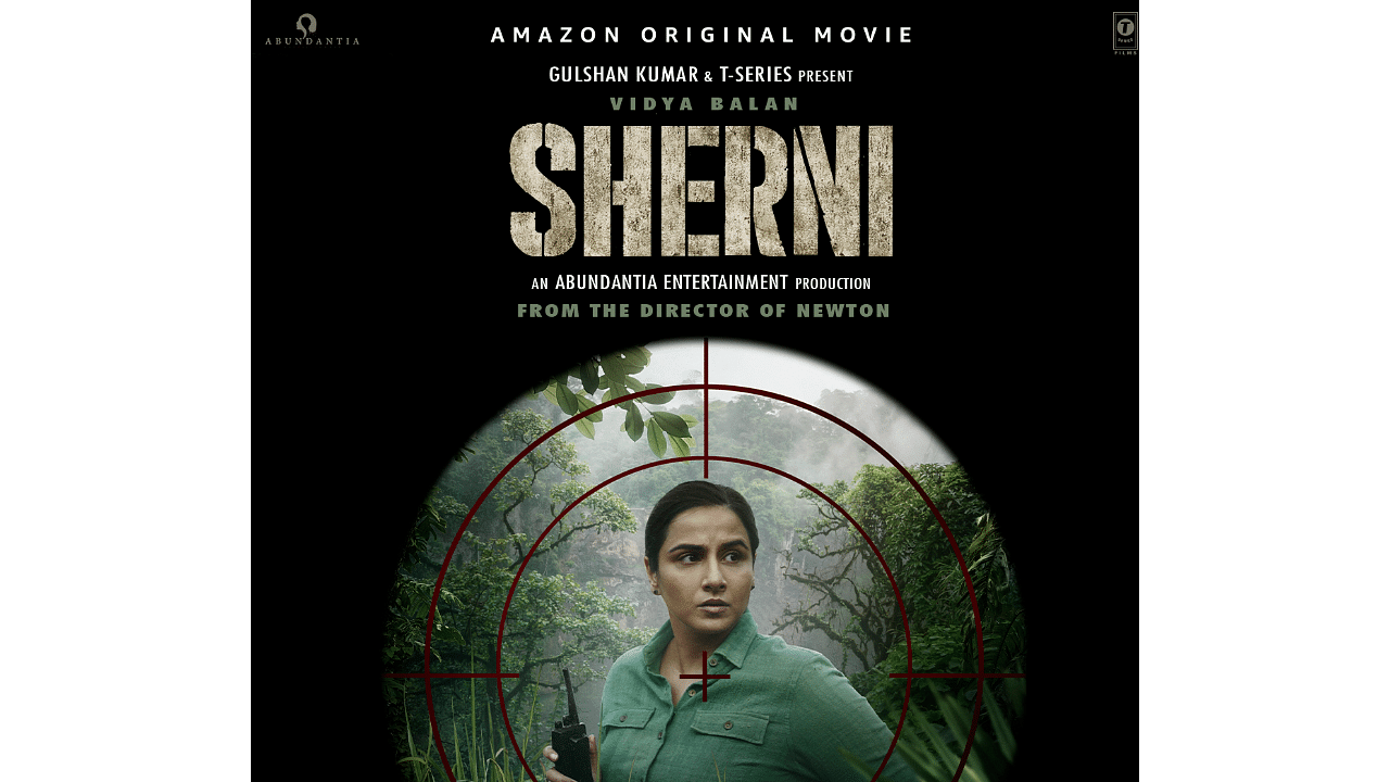 The official poster of 'Sherni'. Credit: Amazon Prime Video