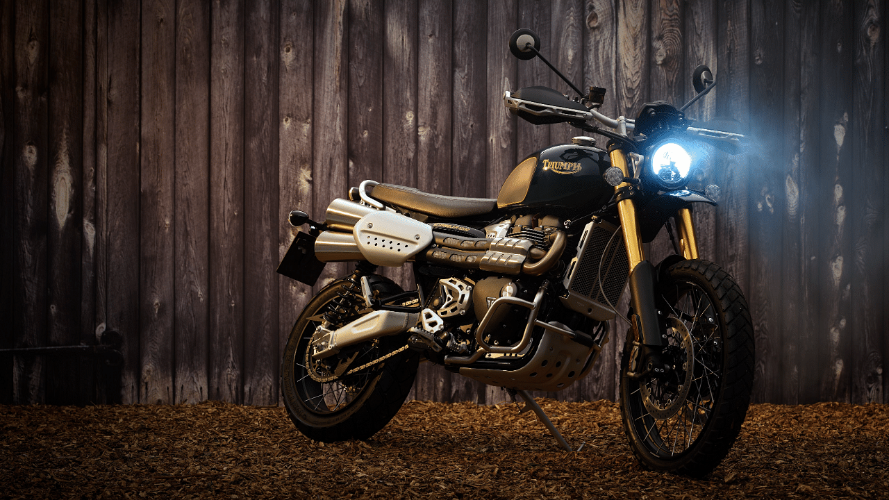 The Triumph Scrambler 1200 Steve McQueen limited edition. Credit: DH Photo