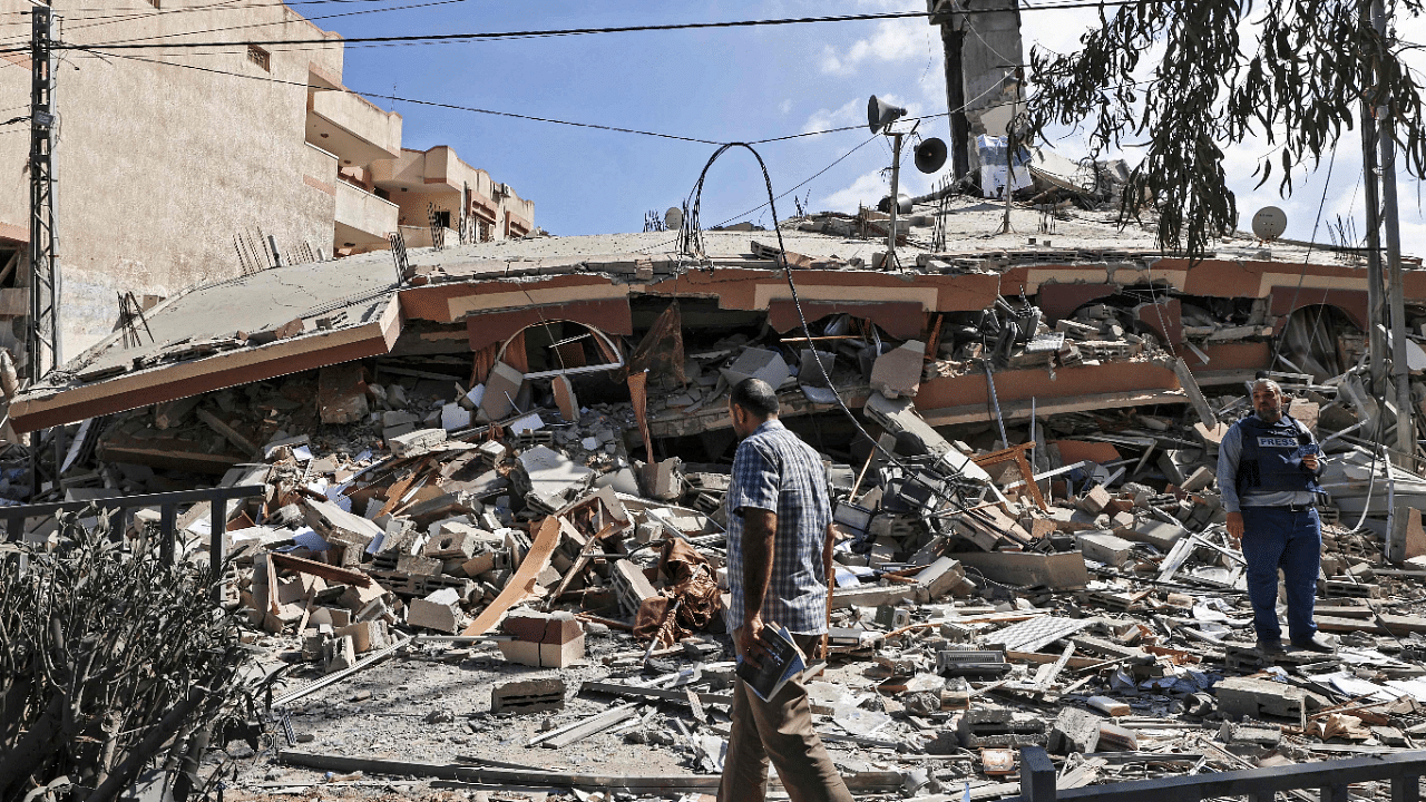 The intensity of Palestinian rocket attacks on Israel also waned between midnight and 10 am. Credit: AFP Photo