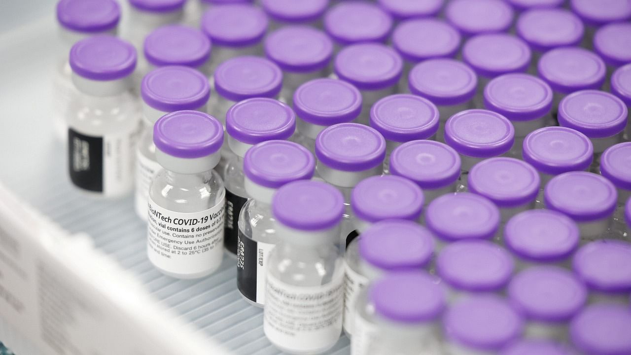 Vials of the Pfizer Covid-19 vaccine. Credit: Reuters photo