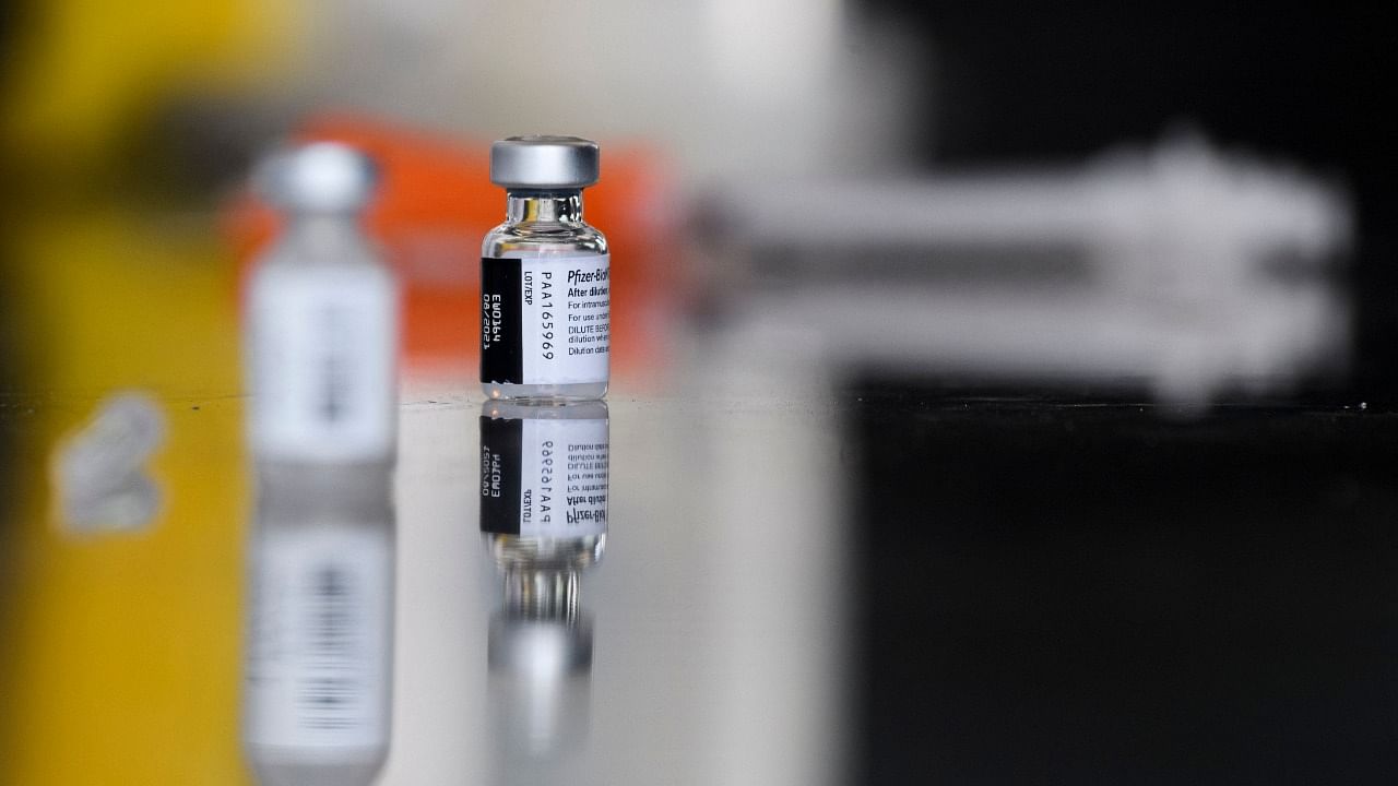 Vials of the Pfizer Covid-19 vaccine. Credit: AFP Photo