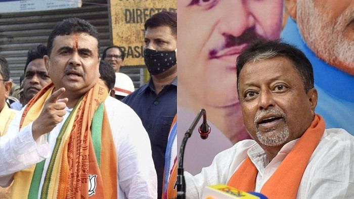 Suvendu Adhikari (L) and Mukul Roy (R). Credit: PTI File Photo