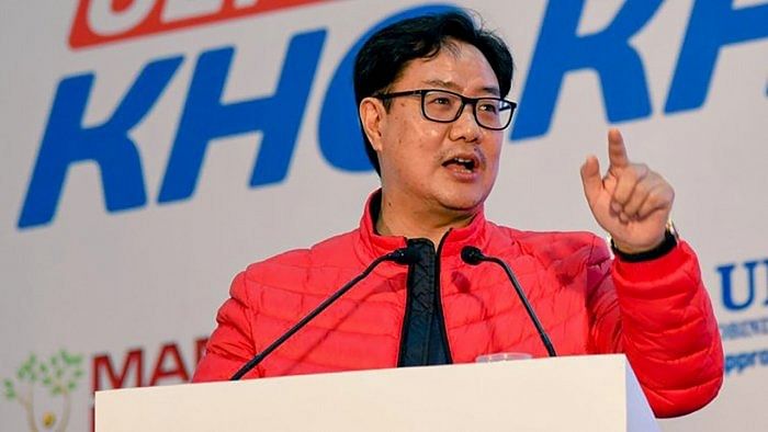 Sports Minister Kiren Rijiju. Credit: PTI Photo