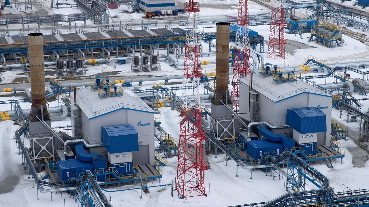 A view shows a gas processing facility, operated by Gazprom company, at Bovanenkovo gas field on the Arctic Yamal peninsula, Russia May 21, 2019. Credit: Reuters File Photo