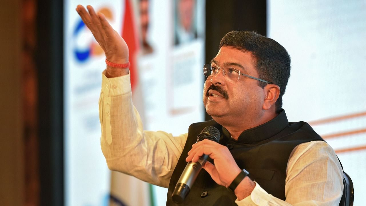 Union Minister for Petroleum & Natural Gas and Steel, Dharmendra Pradhan. Credit: PTI Photo