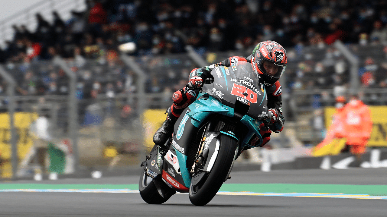 Fabio Quartararo in action in 2020. Credit: SRT Yamaha Photo