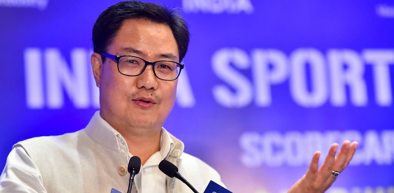 Sports Minister Kiren Rijiju. Credit: PTI Photo