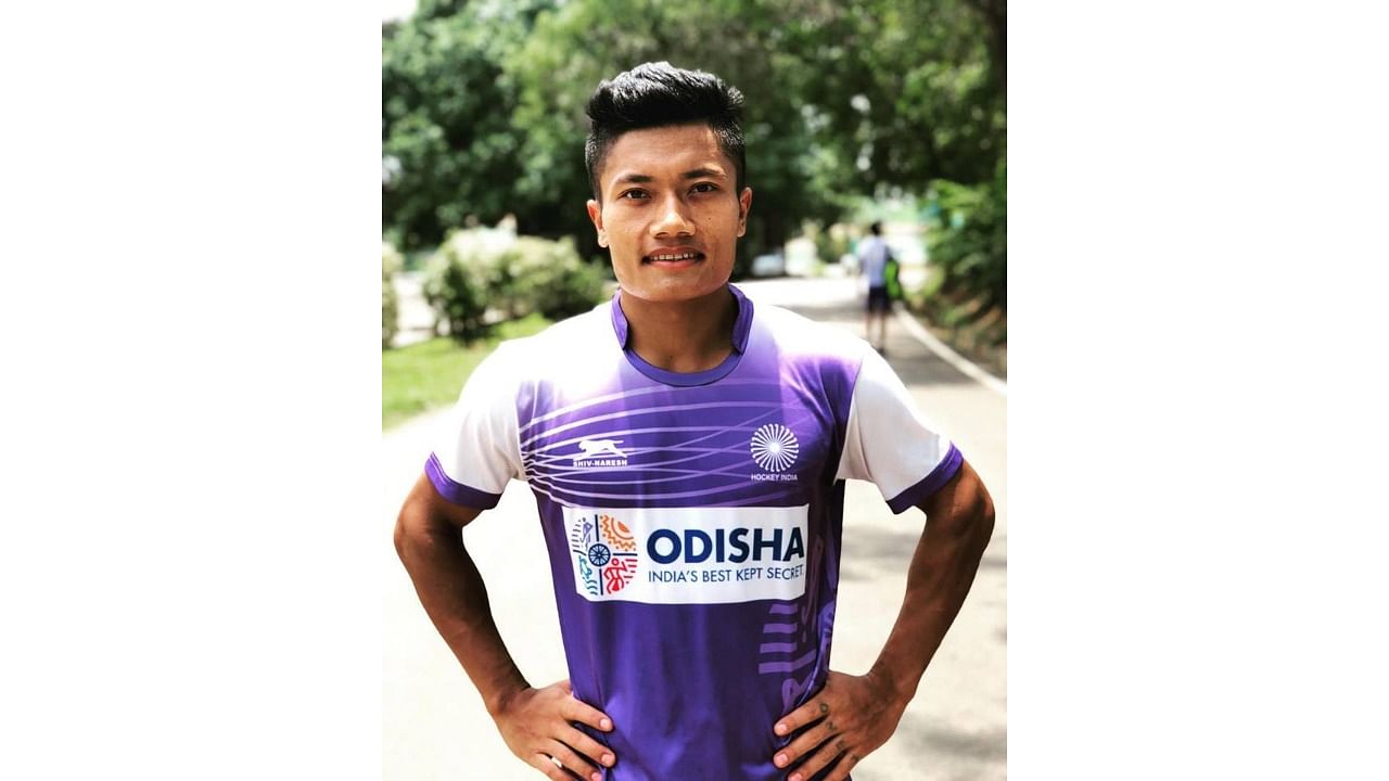 Indian Hockey Team midfielder Nilakanta Sharma. Credit: Twitter/@sports_odisha