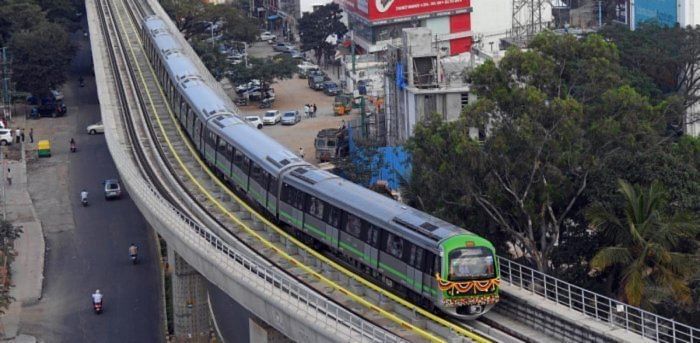 As per the metro authorities, the extended line will benefit 75,000 passengers per day. Credit: DH Photo