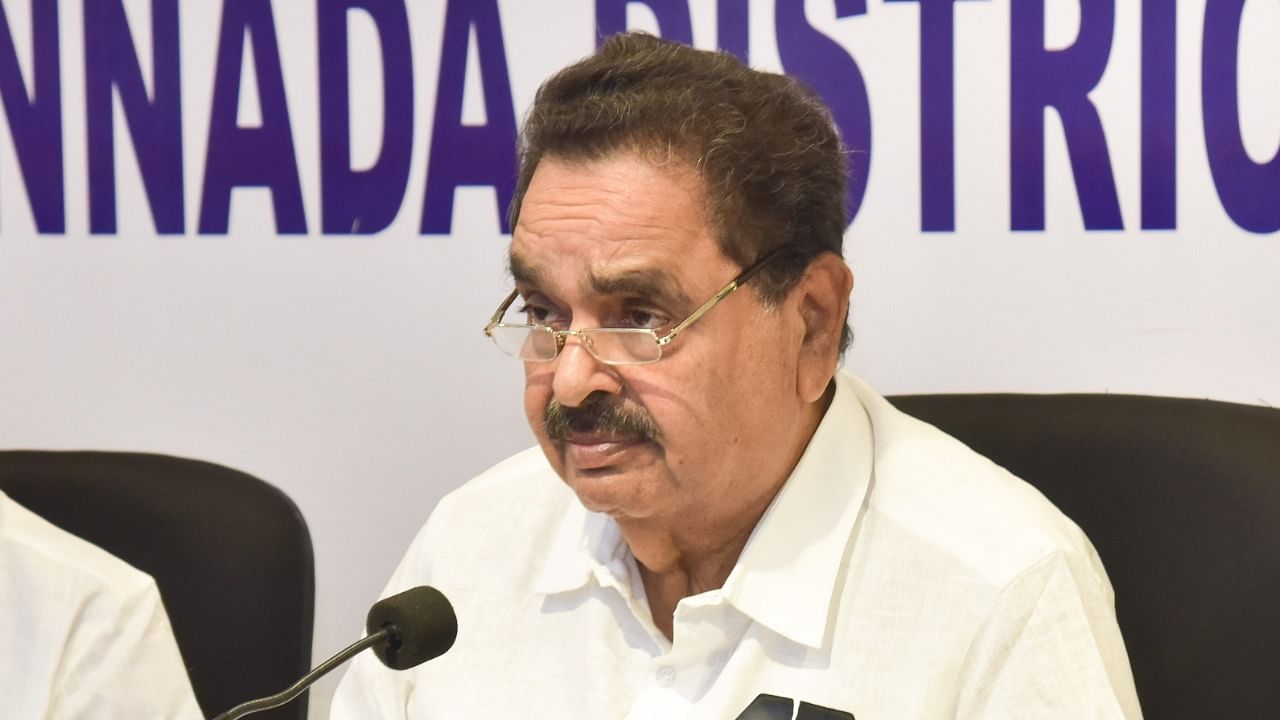 Former Karnataka minister and Congress leader B Ramanath Rai. Credit: DH File Photo