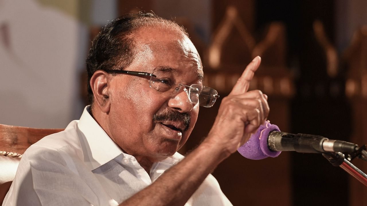 Former Union Minister Veerappa Moily. Credit: DH File Photo