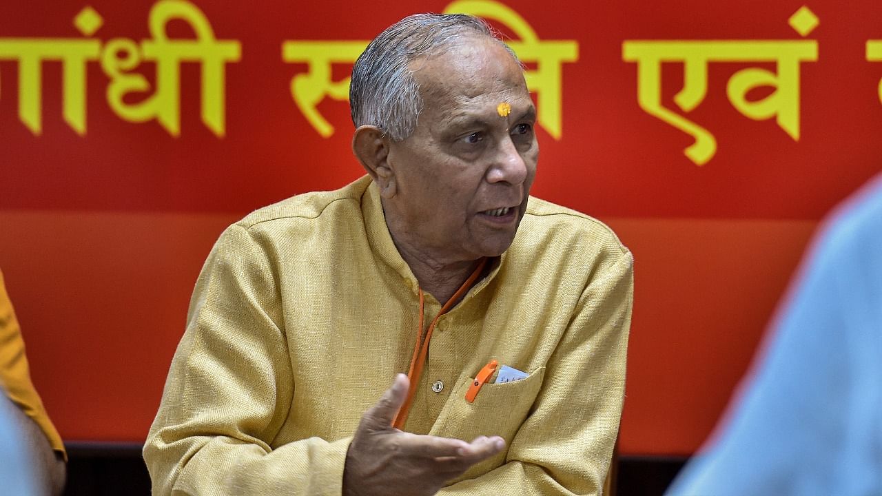 VHP International President Vishnu Sadashiv Kokje. Credit: PTI File Photo