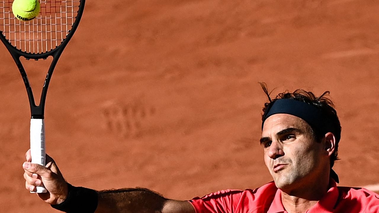 Roger Federer marked his return to the French Open. Credit: AFP Photo