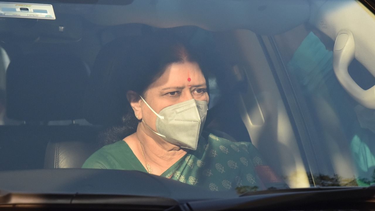 V K Sasikala. Credit: DH File Photo