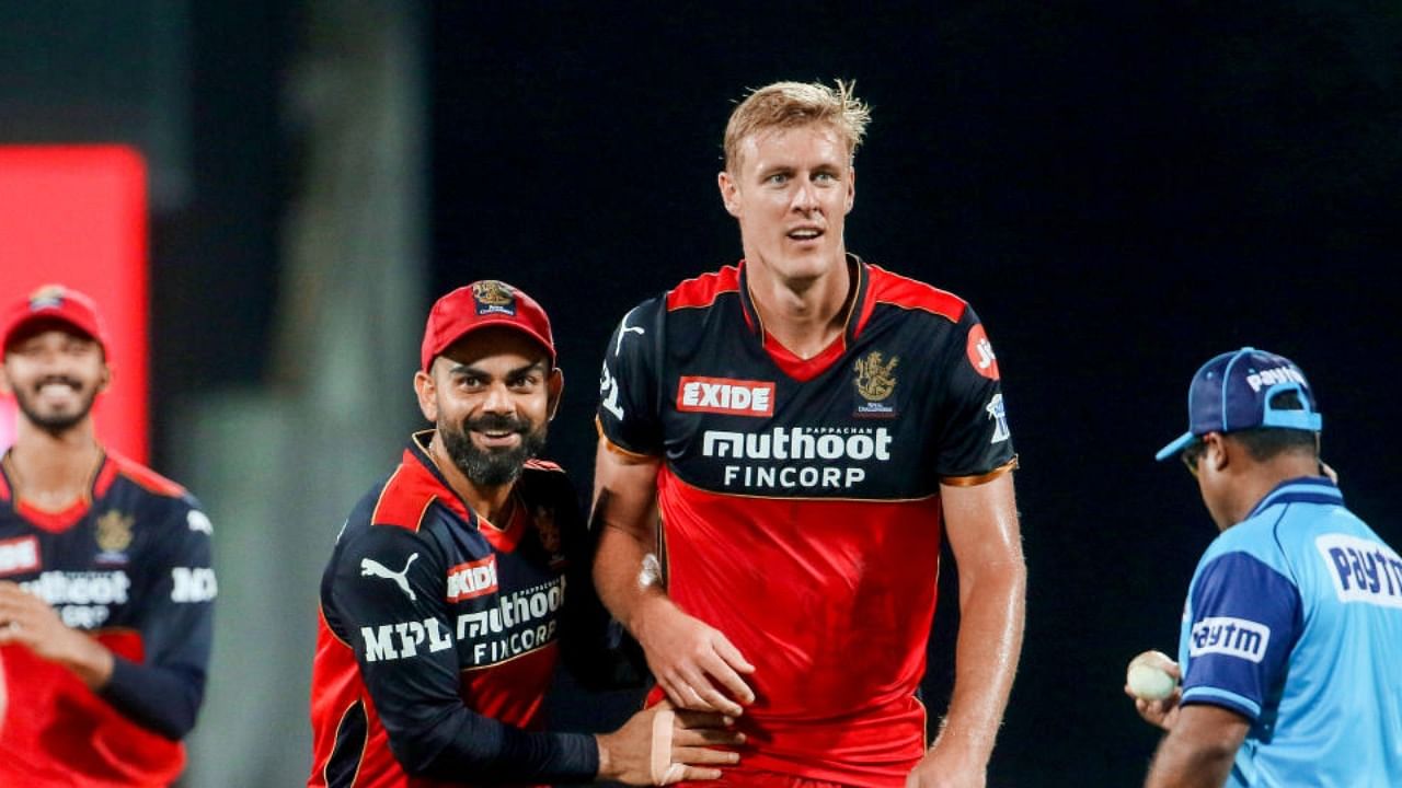 Kyle Jamieson of Royal Challengers Bangalore during a IPL match. Credit: PTI Photo